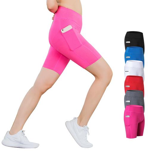 Yoga Shorts With Phone Pocket