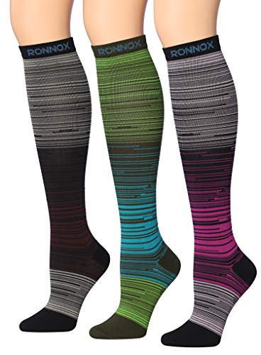 Compression Colorful Knee High Socks