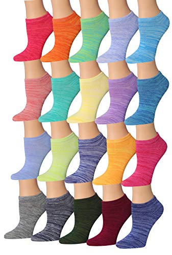 20-Pair Colorful Patterned Low cut Socks