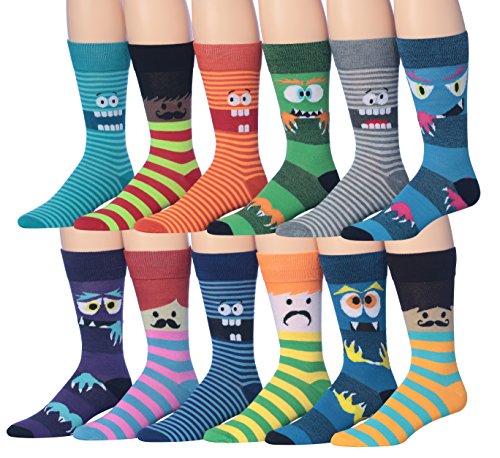 Children's Funny Faces Striped Socks