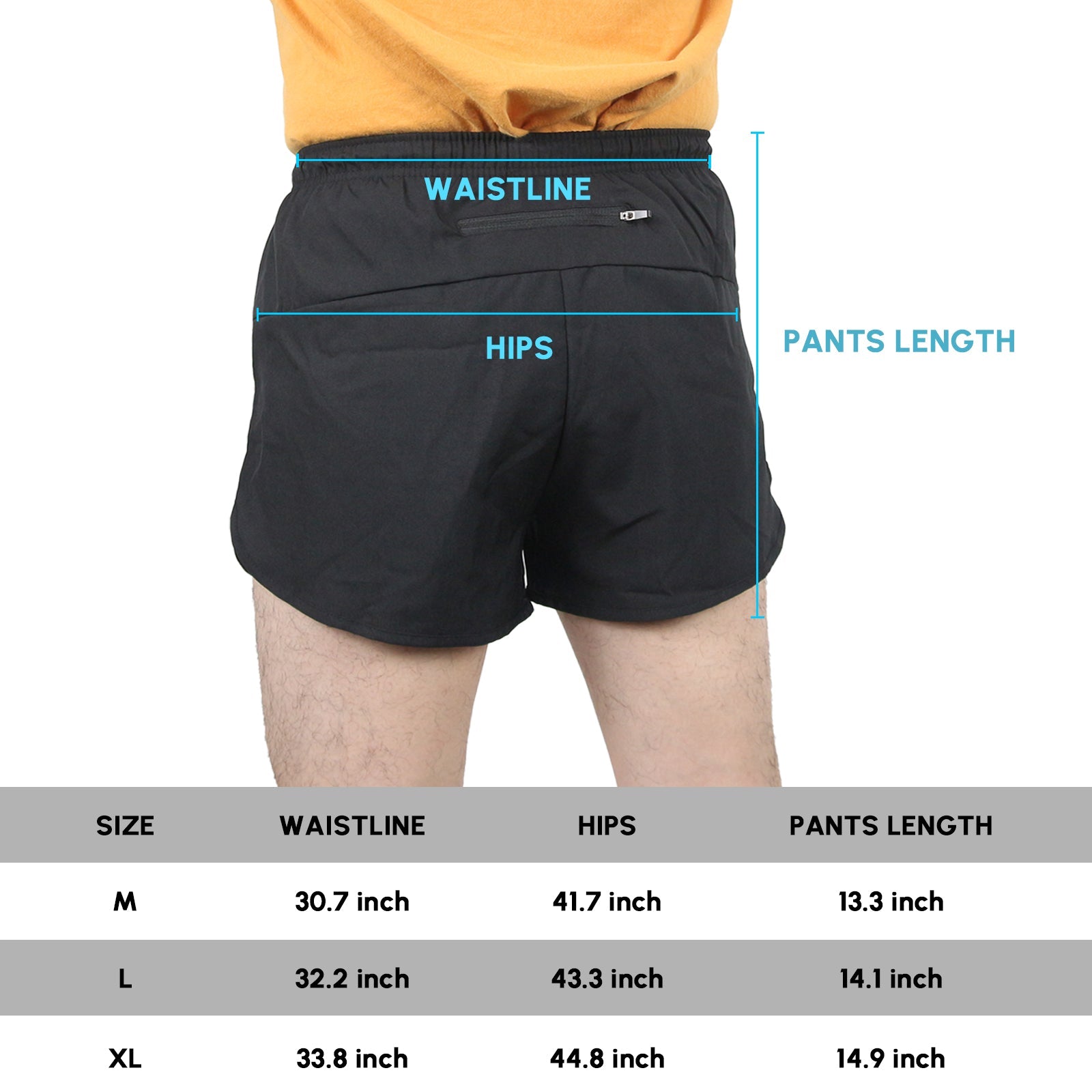 Quick-Dry Athletic Men's Shorts