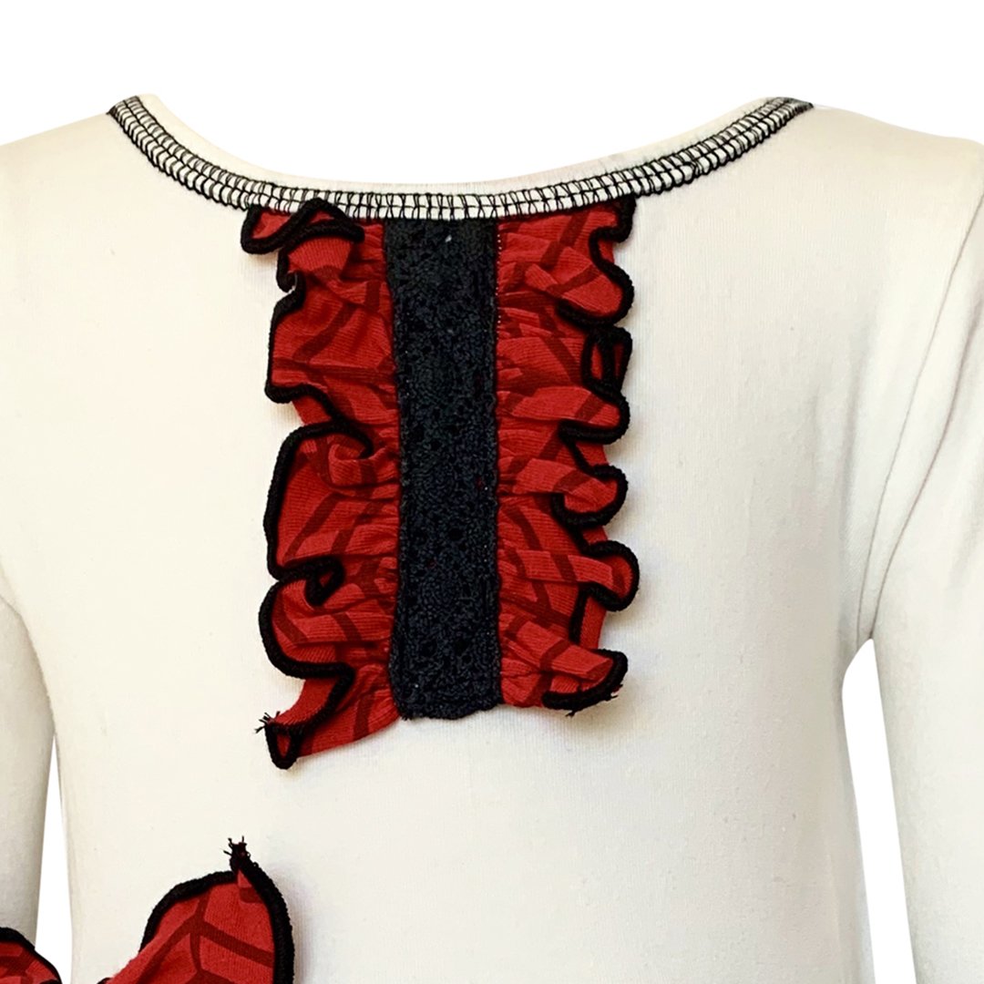Damask Polka Dot Herringbone Dress Tunic