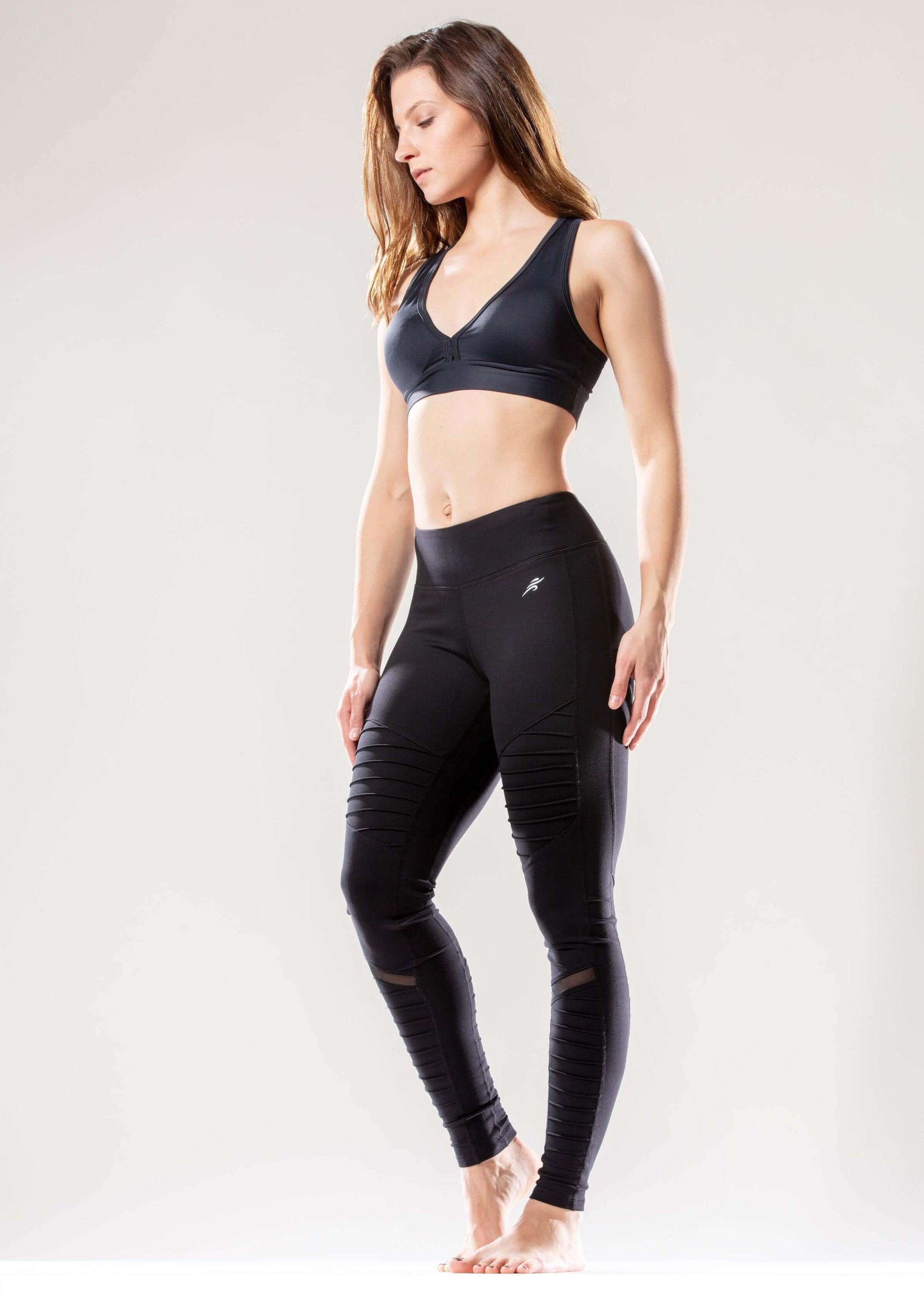 Leggings with Hidden Pocket and Mesh
