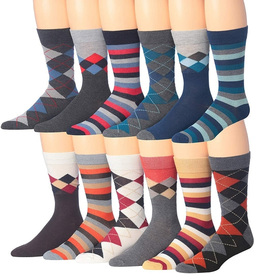 Colorful Striped Crew Socks