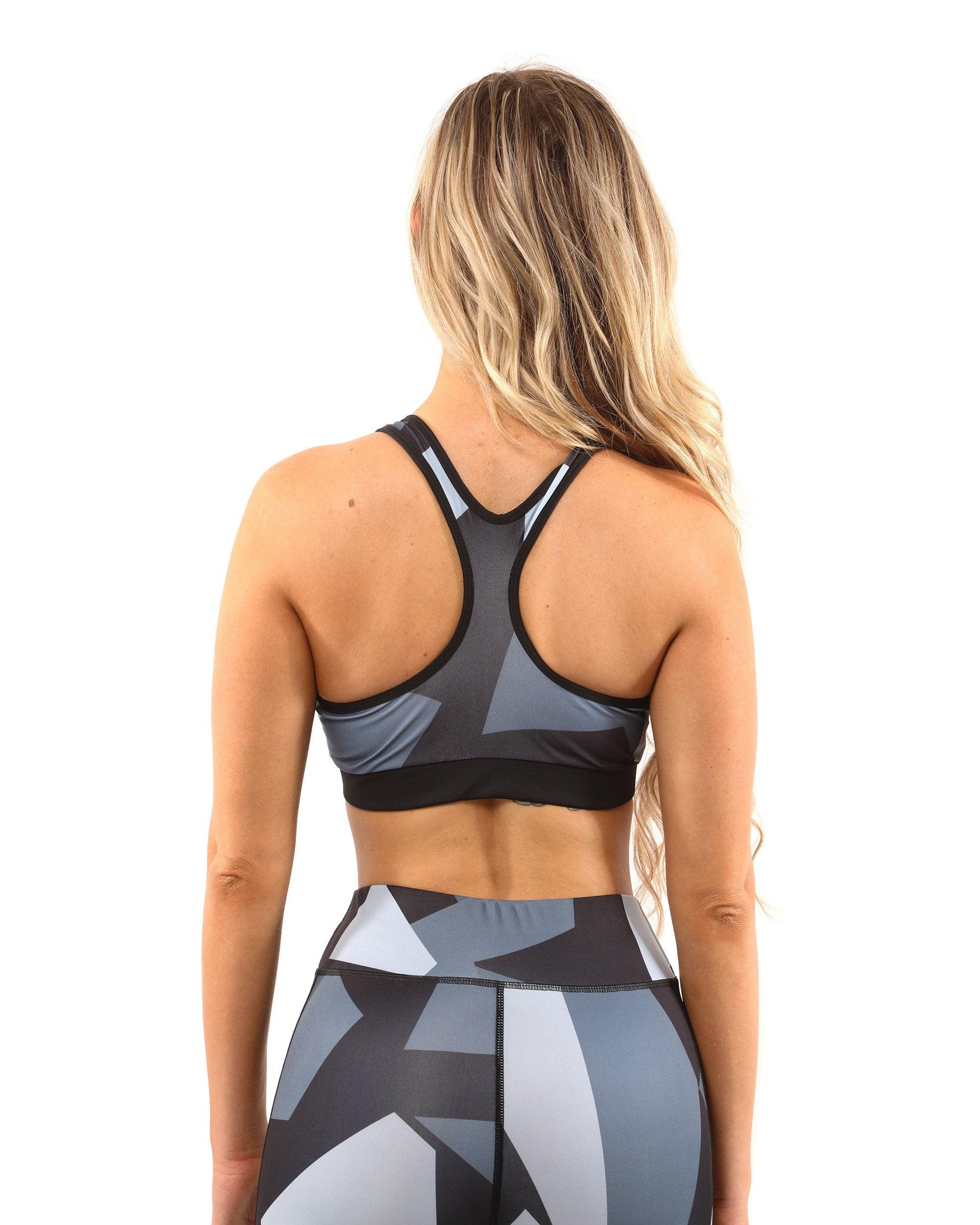 Bondi Set - Leggings & Sports Bra - Black/Grey-YOURUNDERWEAR.STORE