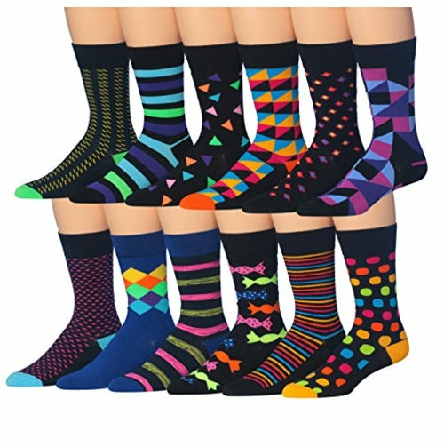 Funny Faces Colorful Crew Socks