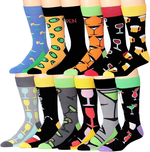 Colorful Striped Crew Socks
