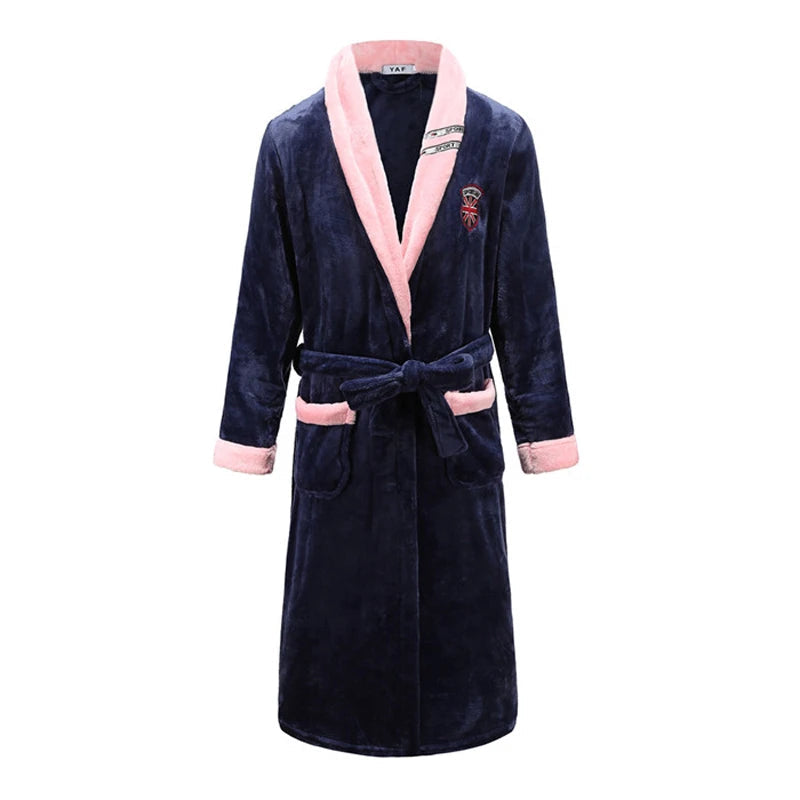 Coral Fleece Kimono Bathrobe