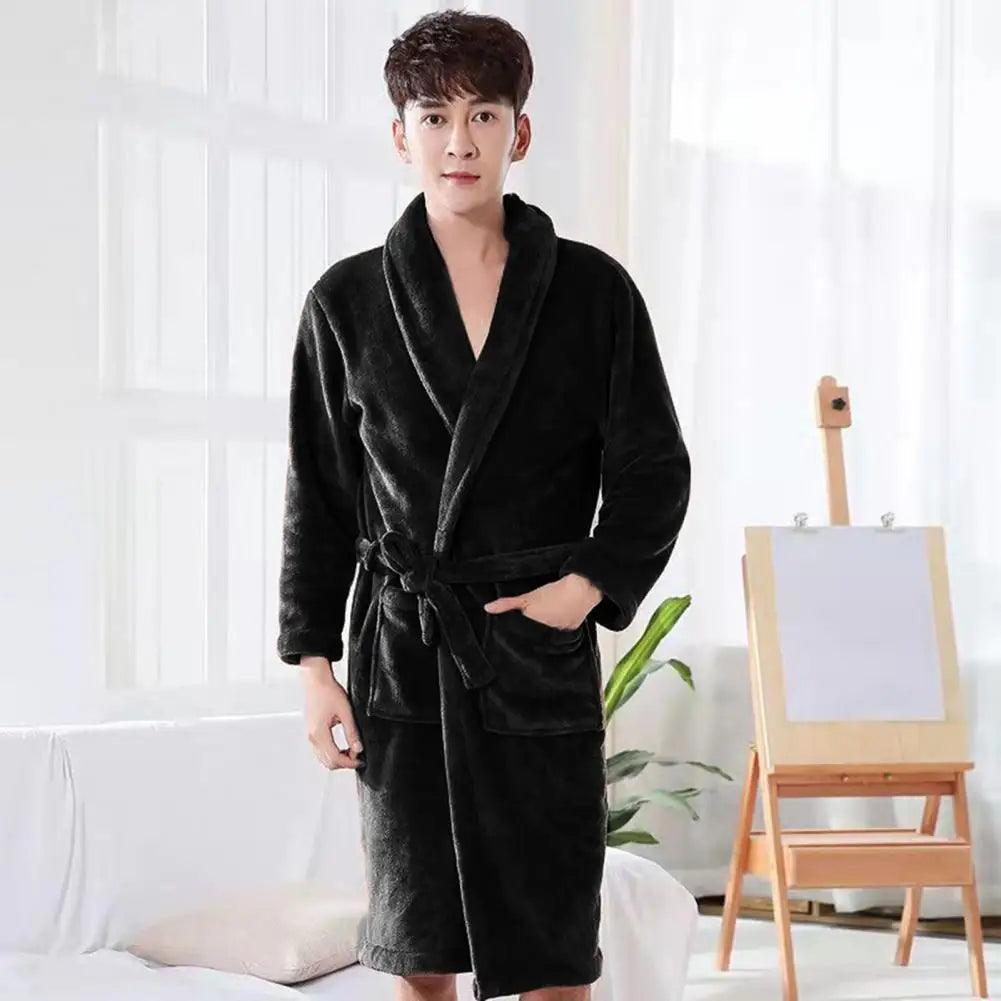 Coral Fleece Unisex Casual Robe