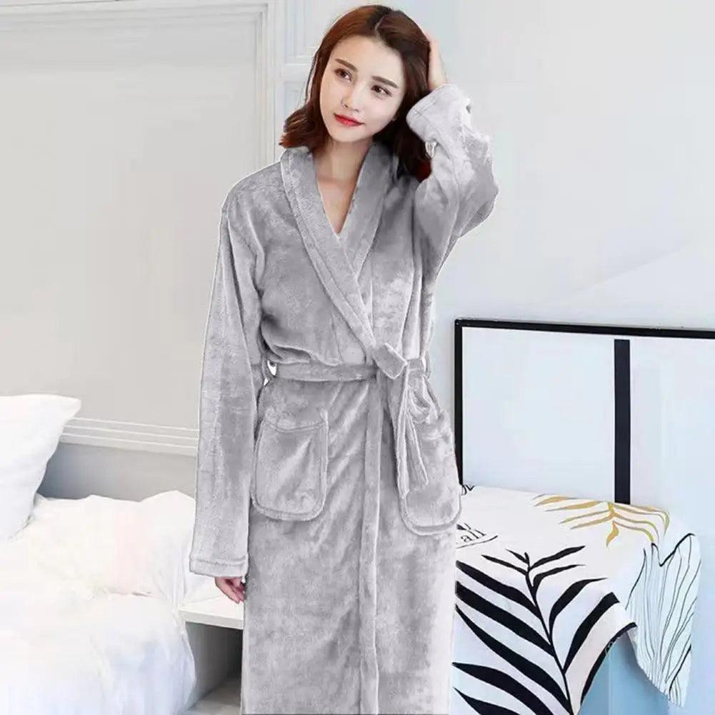 Coral Fleece Unisex Casual Robe