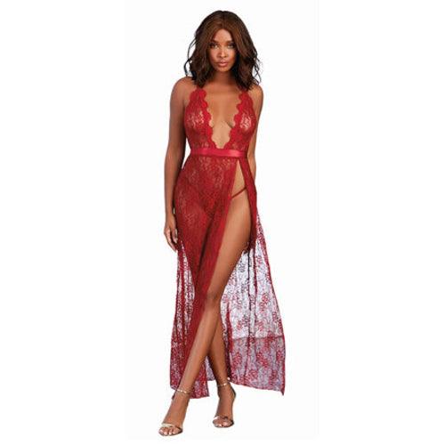 Dreamgirl Garnet Lace Gown - yourunderwear