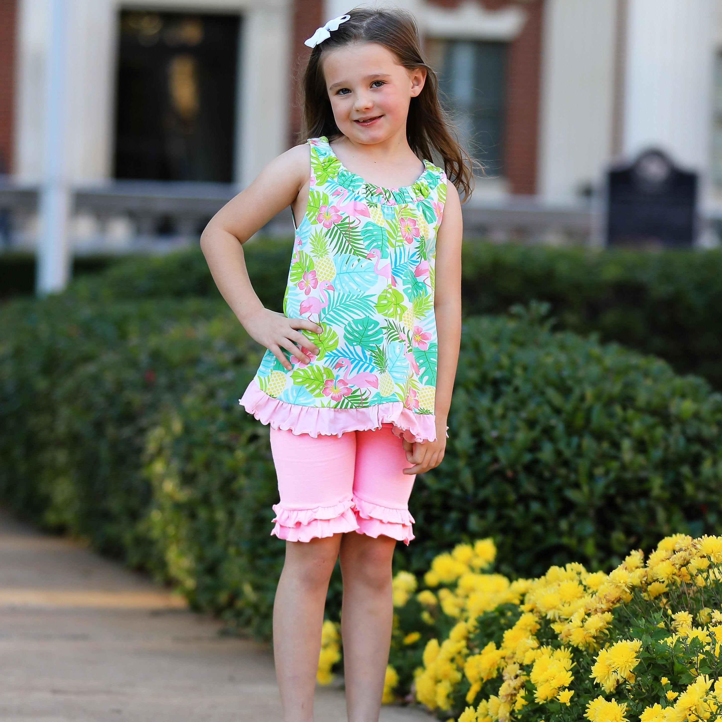 Girls Boutique Cotton Knit Shorts