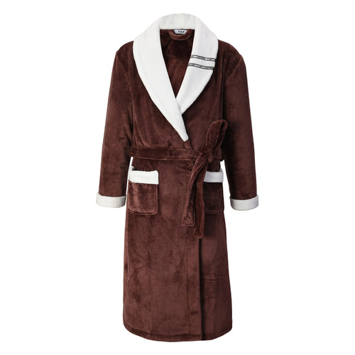 Warm Casual Nightgown with Belt