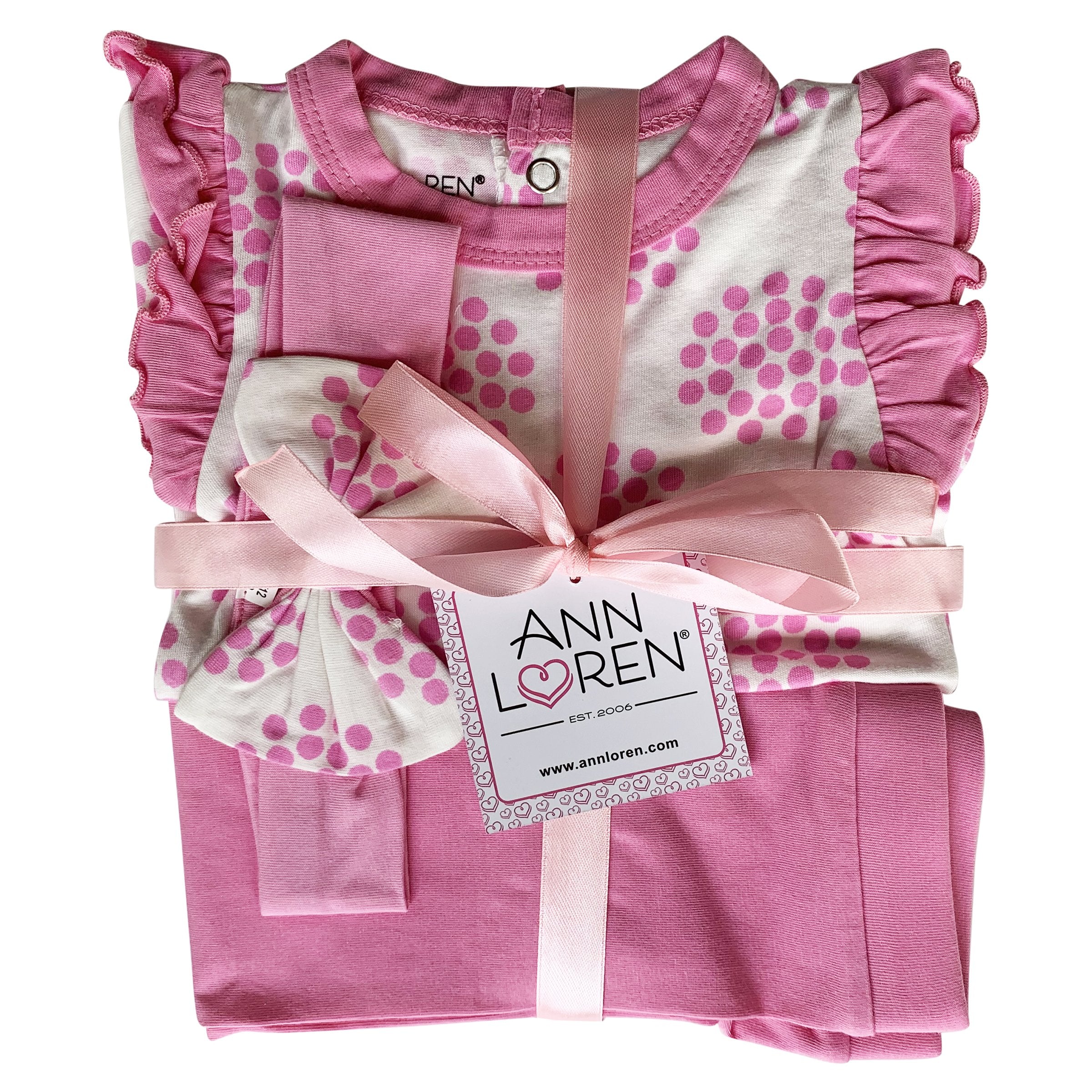 Pink Polka Dot Layette Gift Set