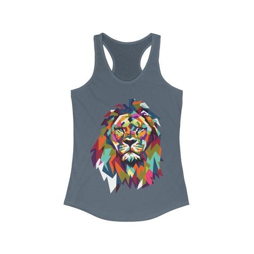 Lion Graphic Racerback Tank Top