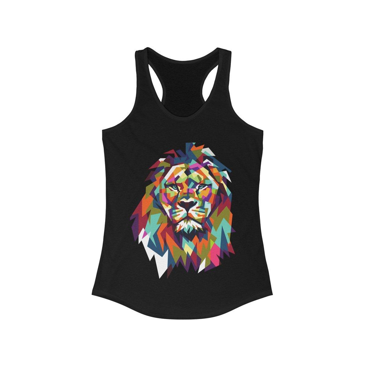 Lion Graphic Racerback Tank Top