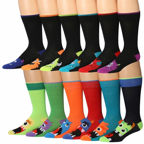 Men's Funny Funky Crazy Dress Socks
