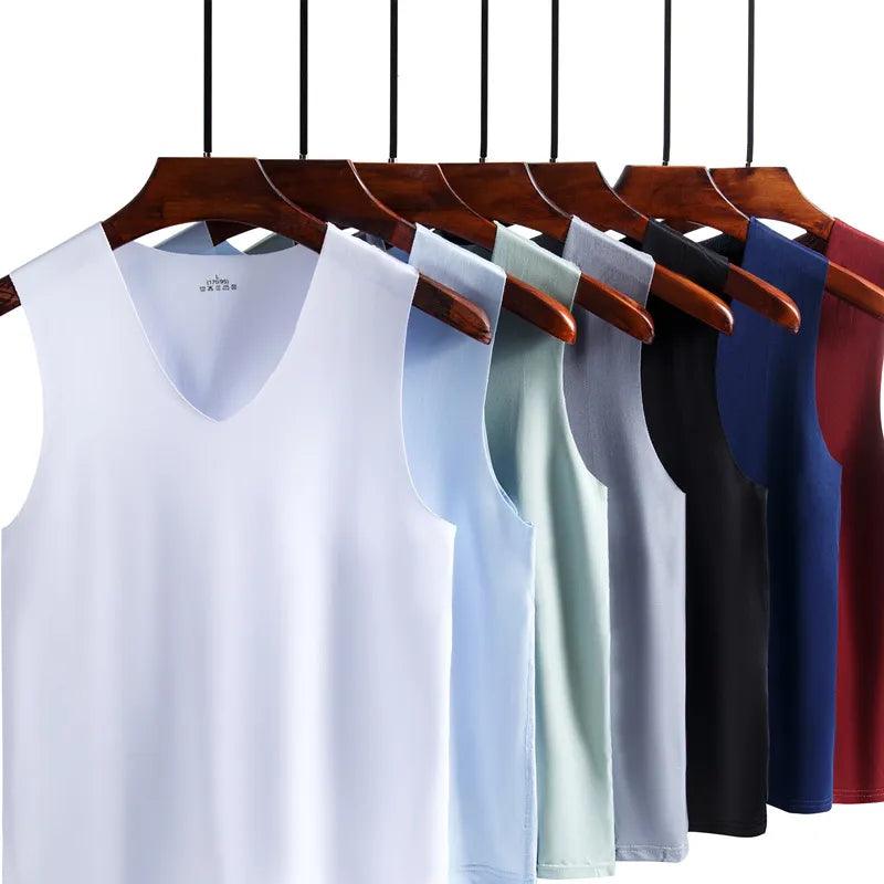 Men's Summer Ice Silk Undershirt