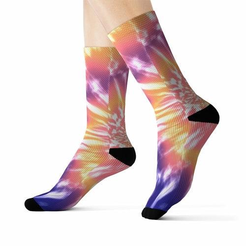 Pink Tie Dye Socks