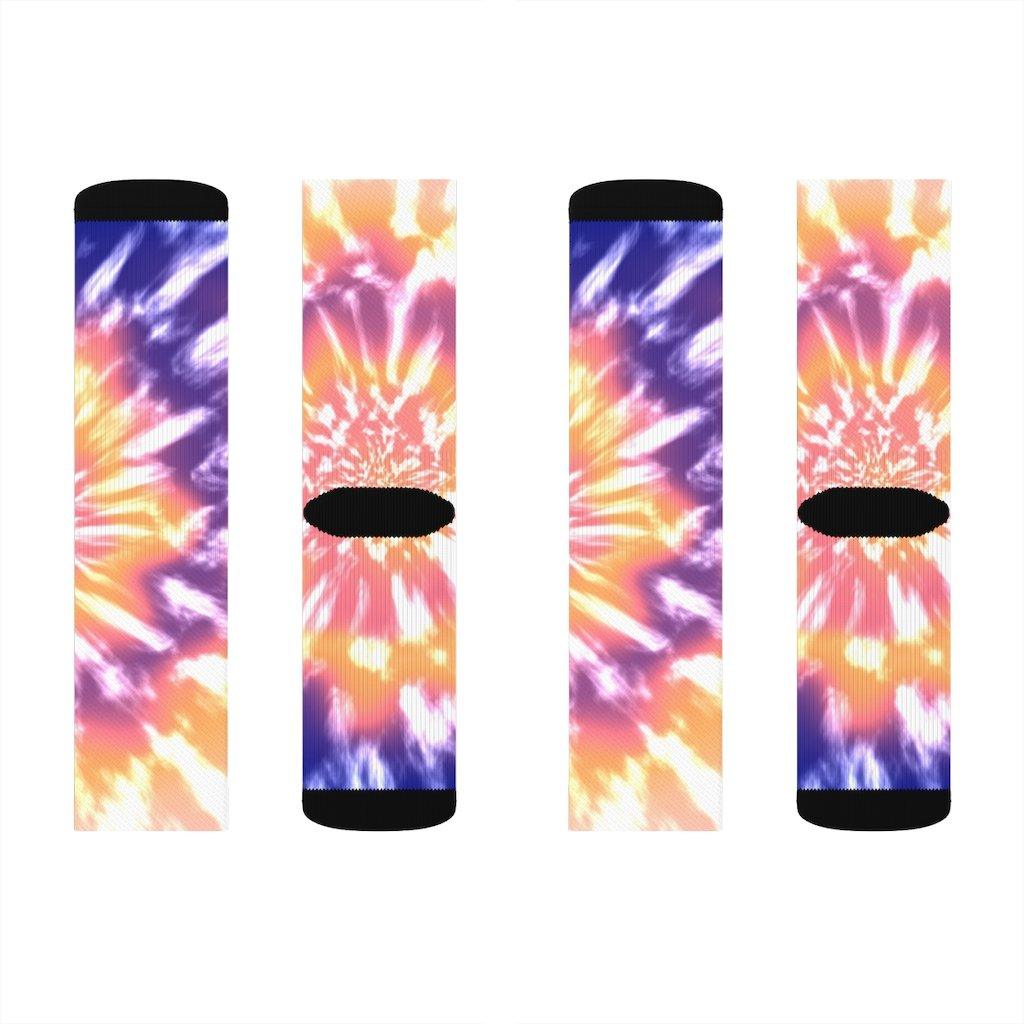 Pink Tie Dye Socks