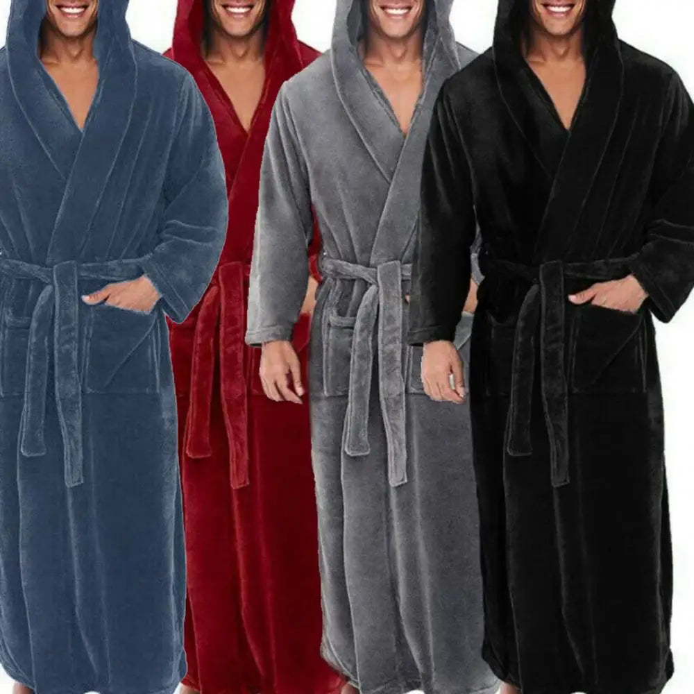 Loose Hooded Winter Sleepwear