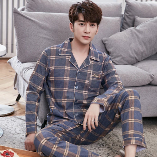 Cotton Plaid Pajamas Set