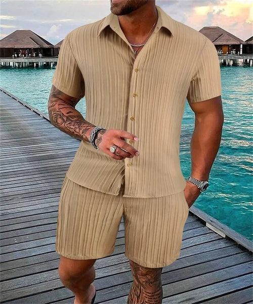 men beach shorts set