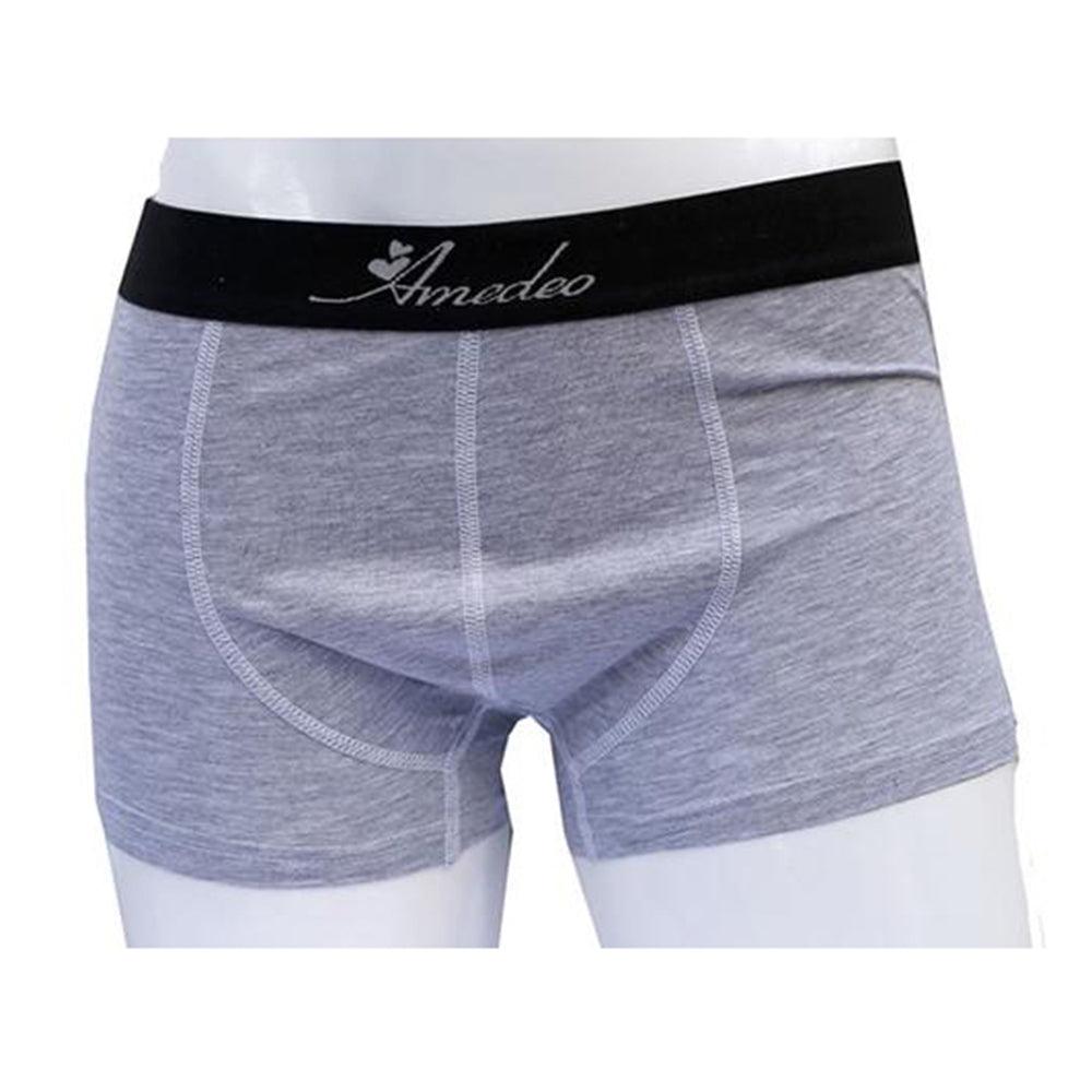 Solid Grey Boxer Brief