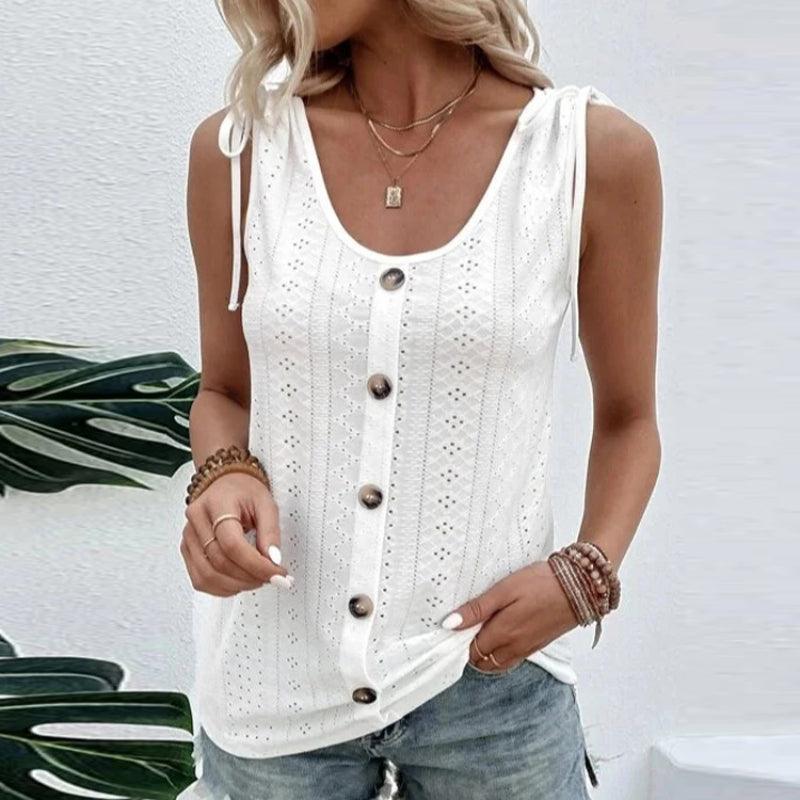 Summer Sleeveless Tank Tops Casual Solid - yourunderwear