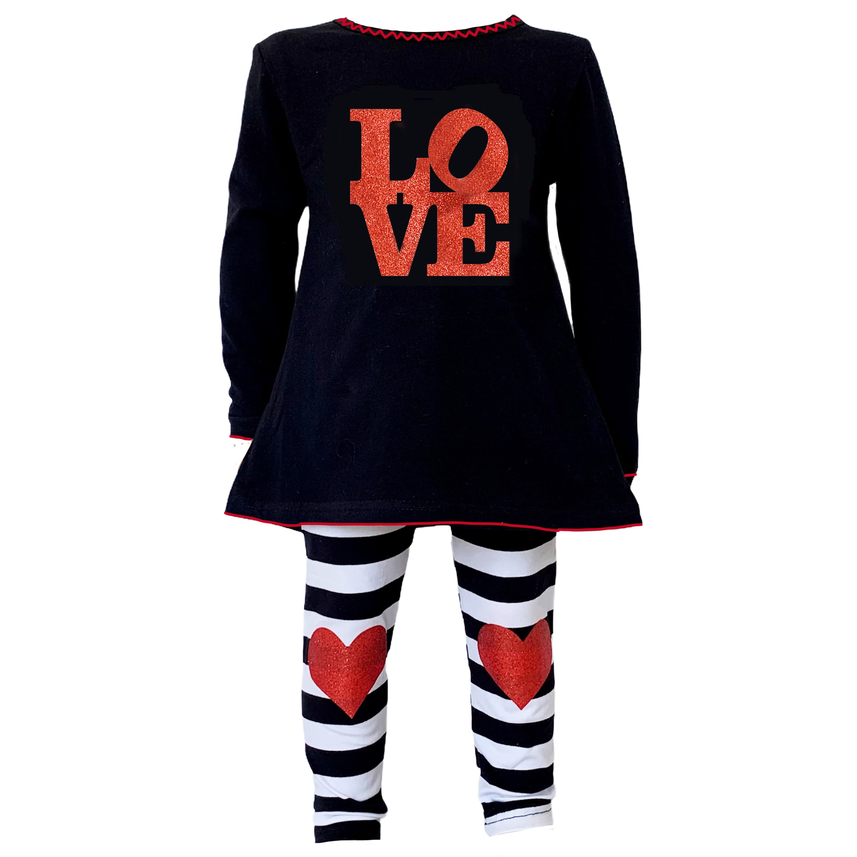 LOVE Heart Tunic & Leggings Outfit