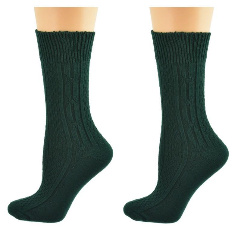 Classic Cable Knit Crew Socks