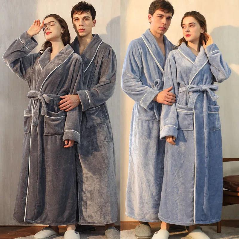 Women Autumn Bathrobe Gown Warm