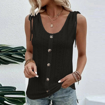 Summer Sleeveless Tank Tops Casual Solid