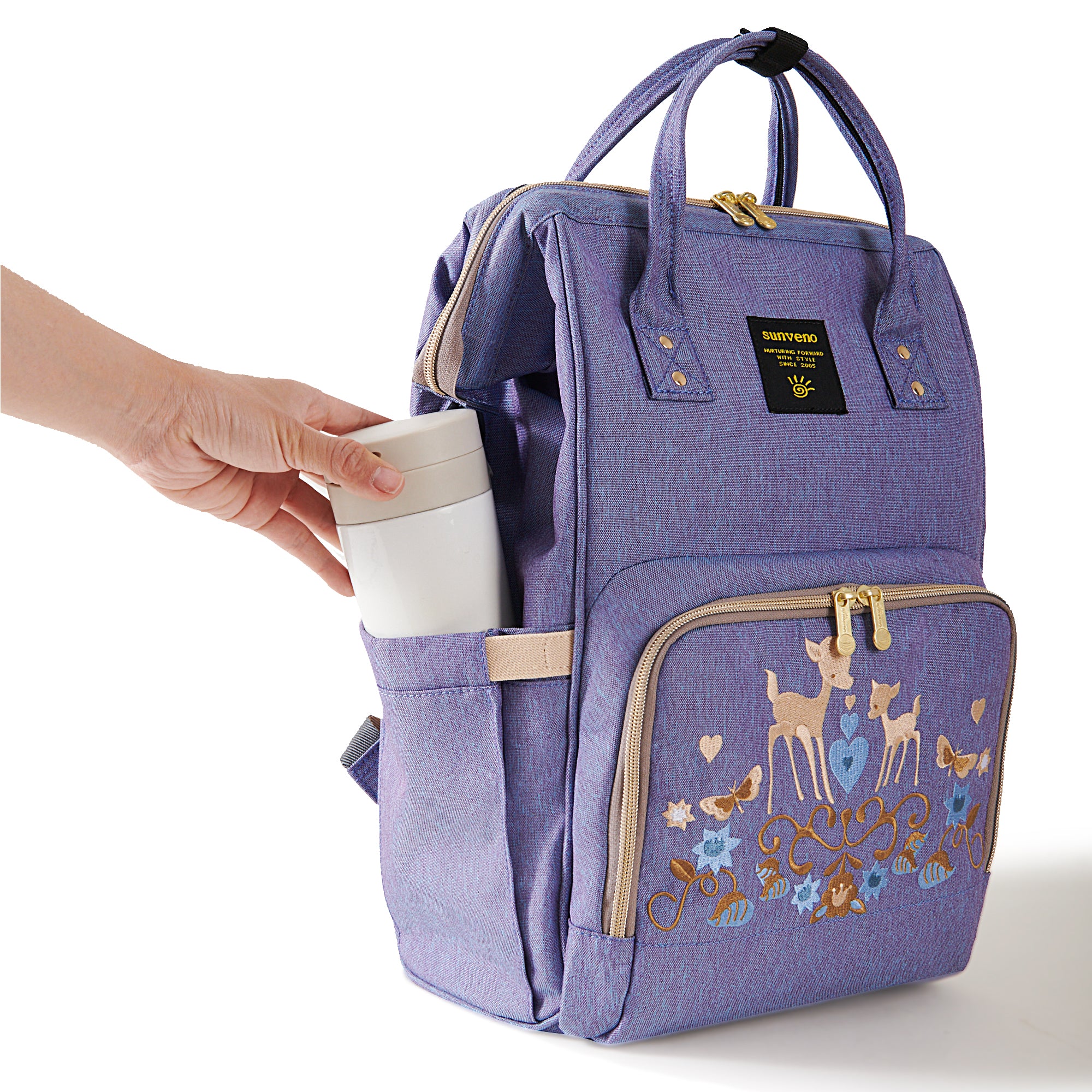 Mommy Embroidered Diaper Backpack