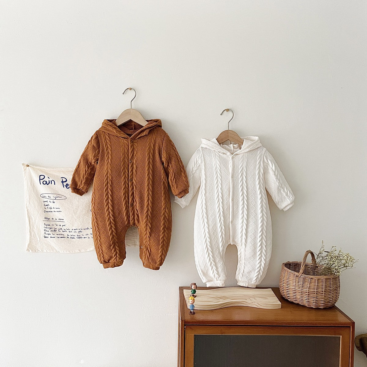 Baby Crochet Pattern Thermal Knitted Romper