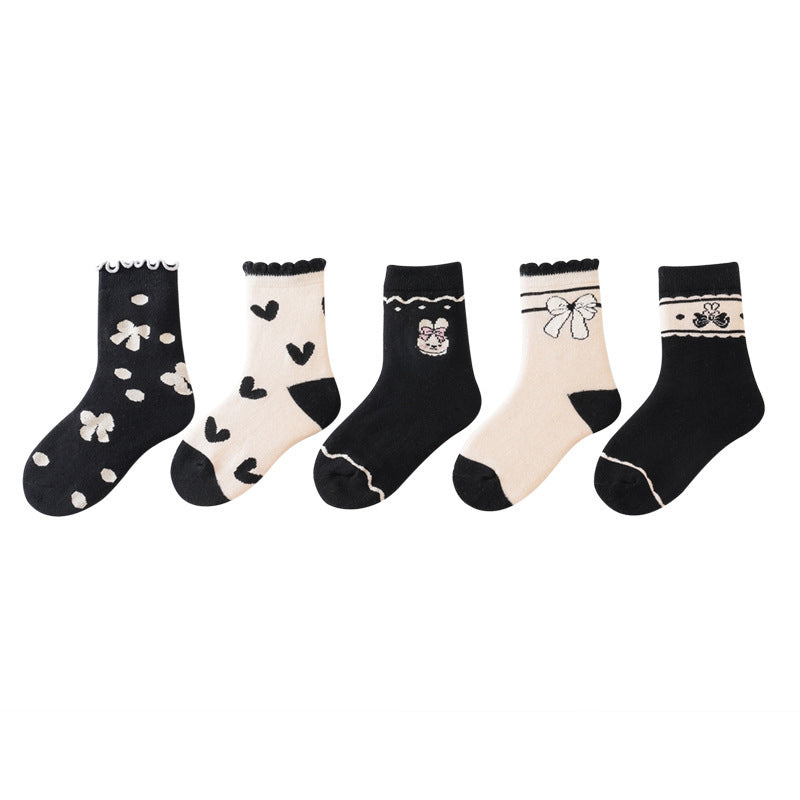 Comfy Pattern Socks 5-Pair Set