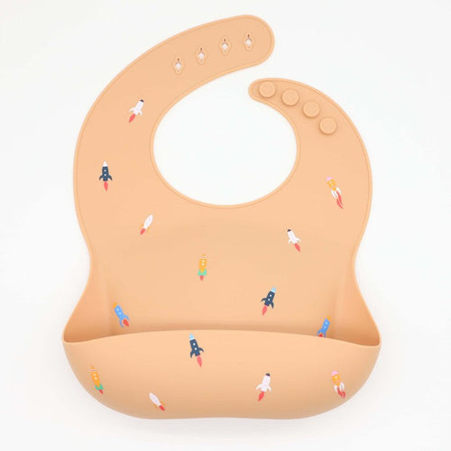 Baby Printed Pattern Food Grade Silicone Bibs