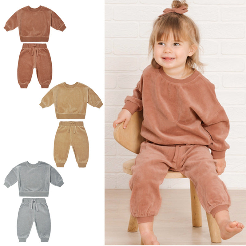 Baby 1pcs Soft Cotton Hoodie Combo Trousers