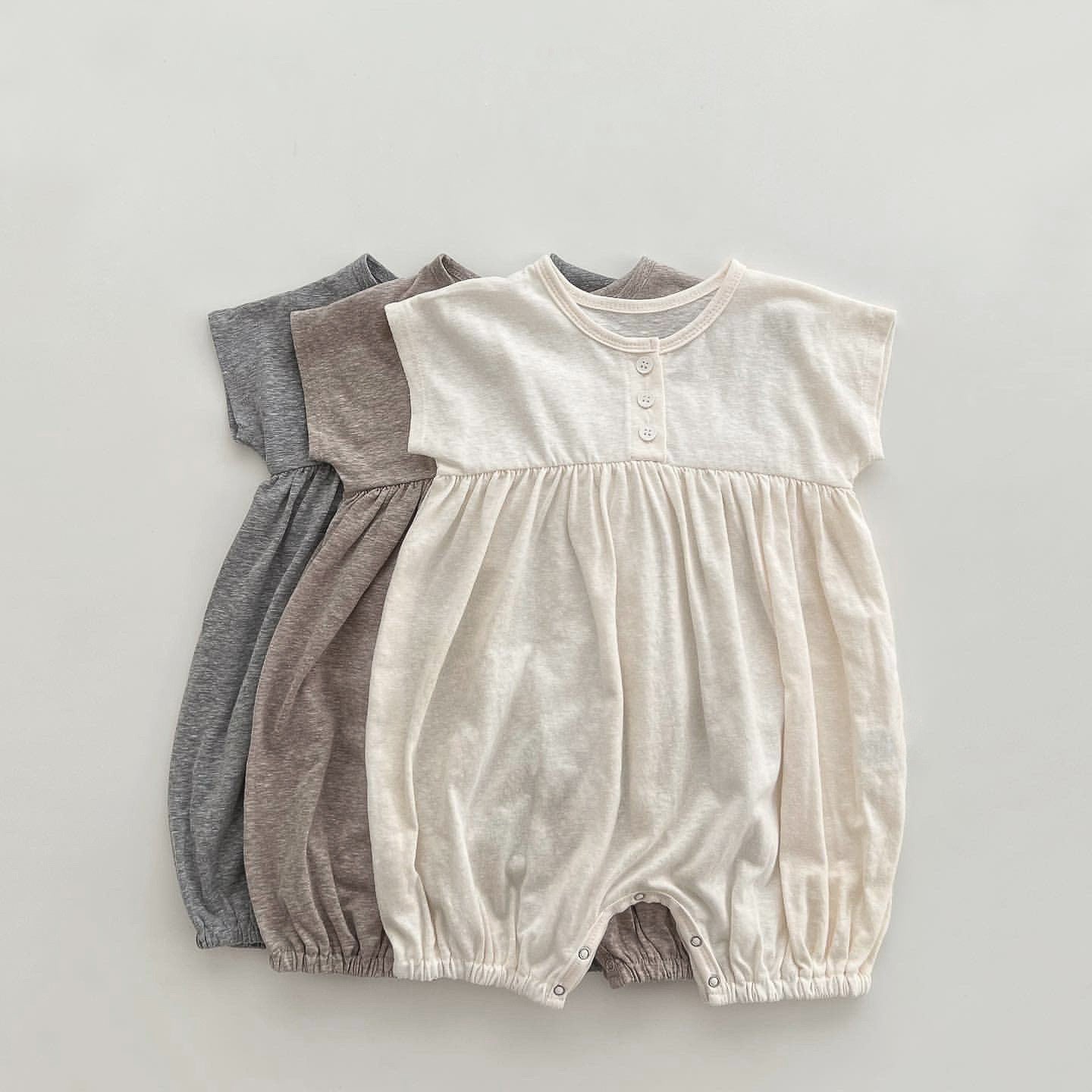 Baby Casual Short Sleeve Rompers