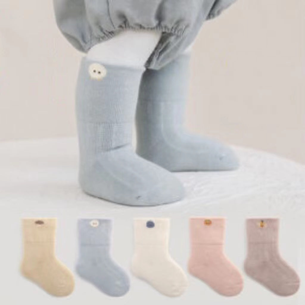 Baby Embroidered Pattern Tube Socks