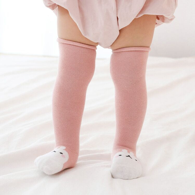 Soft Cotton High Tube  knee Socks