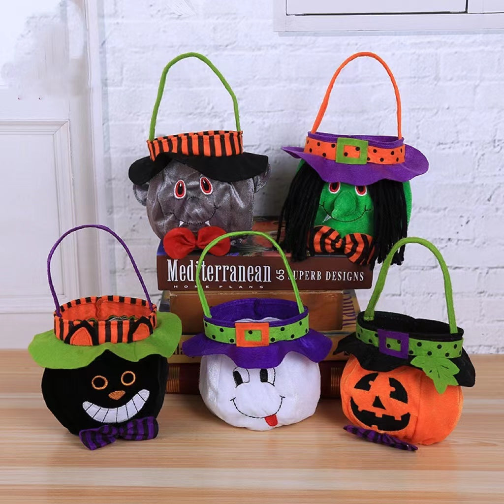 Halloween Witch Pumpkin Tote Bag Children’s