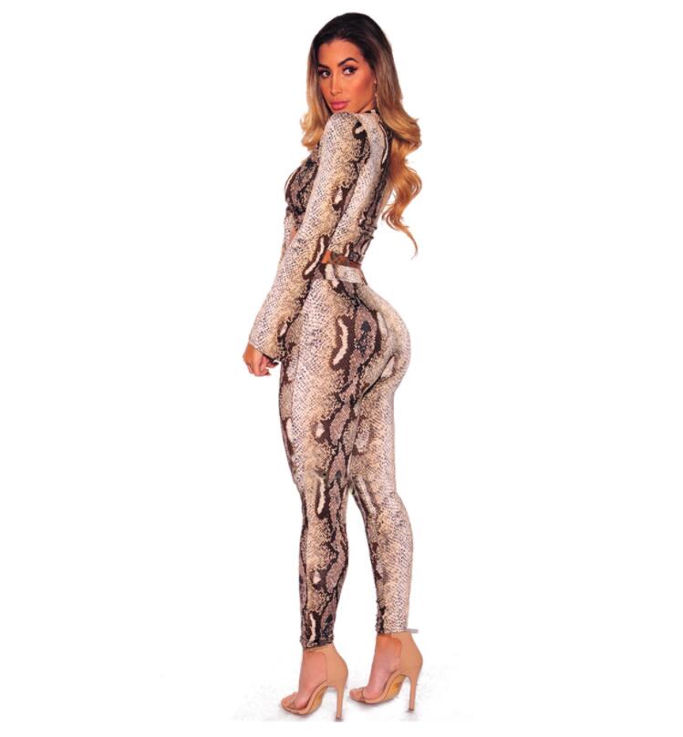 Python Lines Tights with Long Sleeve Top
