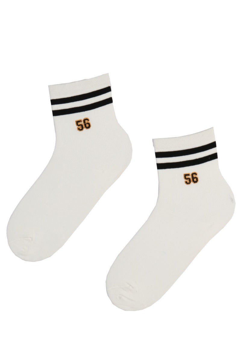 White Sporty Cotton Socks